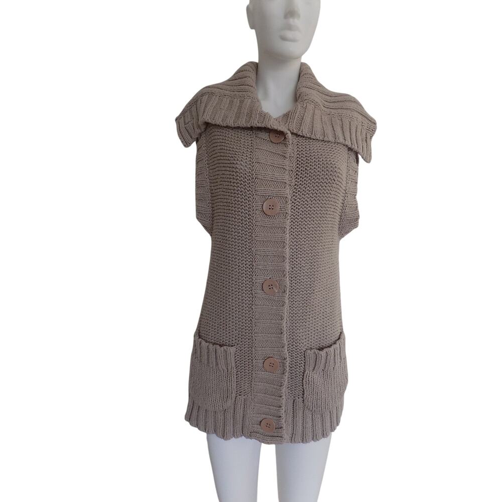 Free People chunky knit sweater vest size Large